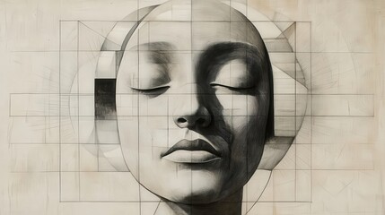 Poster - relationship between math and art.
