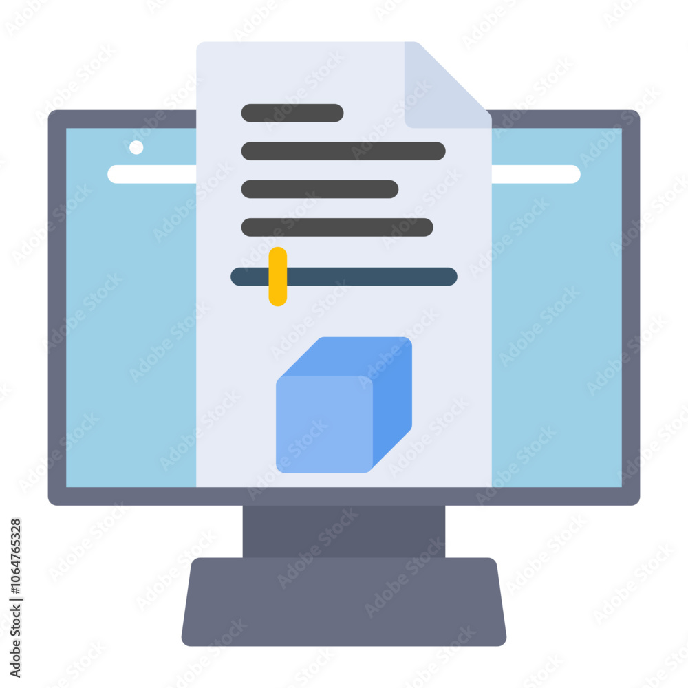Project Setup icon vector image. Can be used for Documents And Files ...