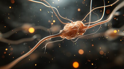 Poster - Intricate Tendrils with Light Effects in a Dynamic Background