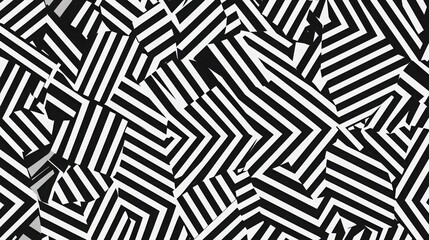 Poster - Dynamic background patterns featuring simple geometric lines in striking black and white designs for modern aesthetic appeal