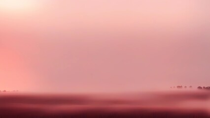 Wall Mural - a light foggy scene with nature and fog in the background