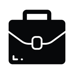 Wall Mural - Briefcase icon representing professional portfolio