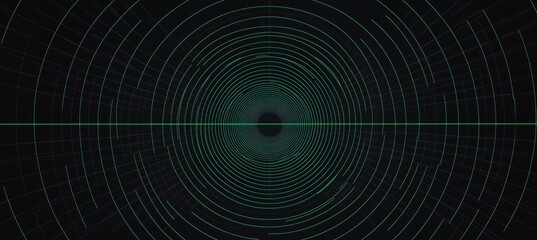 Wall Mural - circular space orbit pattern. planetary space solar system. generative ai technology.