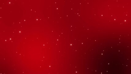 Poster - Red gradient sparkling stars, festive holiday smooth background animation, abstract wallpaper