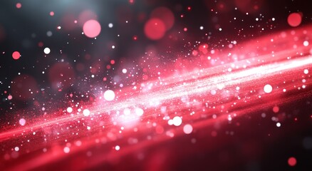 Wall Mural - abstract red shiny glitter background. generative ai technology.