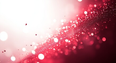 Wall Mural - abstract red glitter background. generative ai technology.