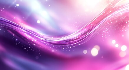 Wall Mural - wave purple pink glitter lights background. generative ai technology.