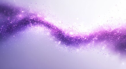 Wall Mural - abstract wavy purple violet glitter background. generative ai technology.