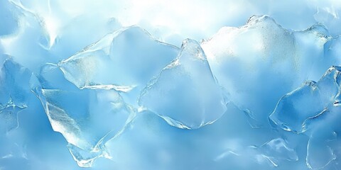 Wall Mural - Frosty Ice Texture Background for Creative Projects