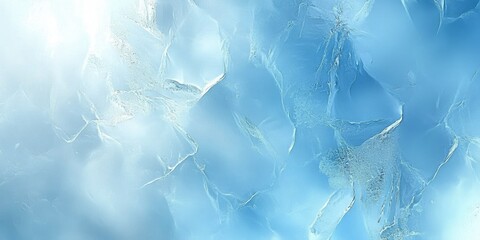 Wall Mural - Textured Ice Background with Frosty Blue Tones