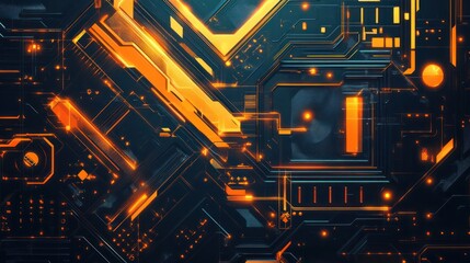 Poster - Abstract futuristic backgrounds perfect for modern design projects and tech themes. Illustrations