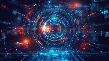 Poster - Abstract futuristic backgrounds perfect for modern design projects and tech themes. Illustrations
