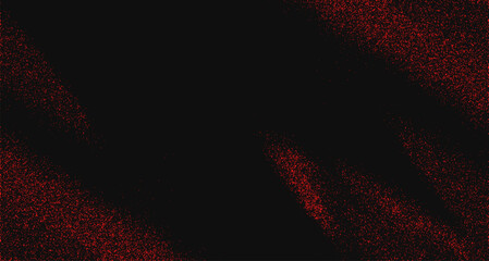 Poster - Seamless vector pattern featuring a grunge red speckle design. Abstract splatter and spatter effects create a black background.