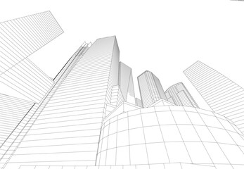 architecture 3d vector