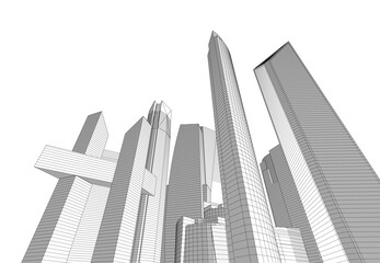 architecture 3d vector