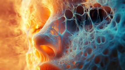 Wall Mural - surreal web: a dreamlike abstract artwork