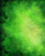 Green abstract floral background.