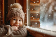 © Tetiana - Child enjoy a beautifully warm and cozy interior generative ai