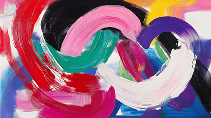 Poster - Modern Abstract Art in Bold Colors