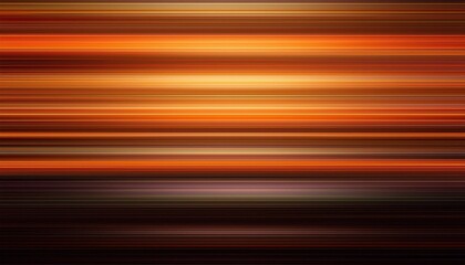 Wall Mural - abstract blurred background with colorful stripes of light on dark orange and black, horizontal line