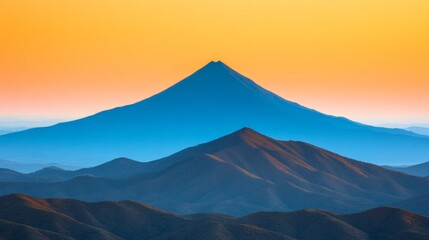 Wall Mural - Majestic Volcano at Sunrise 