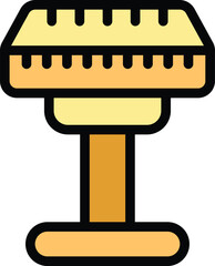 Poster - Leveling tool with a flat surface and measurement markings, typically used in construction and surveying, standing on a stable tripod base