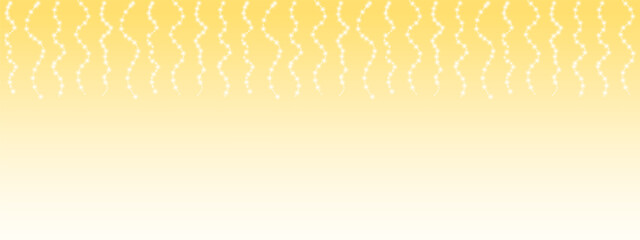 Poster - Christmas garlands with golden glitter. Christmas garlands lights on transparent background. Festive background. Vector EPS 10