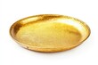 © Alla - A gold plate placed on a white surface
