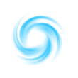 © Lagunova - Air effect сircle vortex PNG, spiral airflow effect, circle winter air - isolated transparent design element