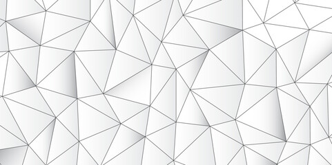 Aufkleber - Abstract geometric polygonal background shape pattern and molecular design Network connection structure. Communication and web concept digital net web line Big data visualization, vector illustration	
