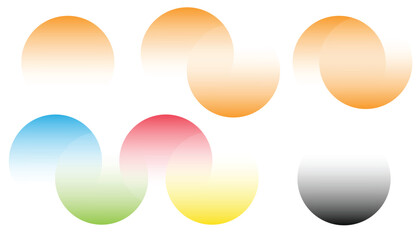 Poster - Colorful transparent abstract circle element. corporate identity. company logo. abstract transparent circle. colorful rolling bubble. vector design