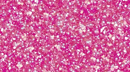 Poster - Pink magenta feminine glitter sparkle abstract background with shiny texture and vibrant color patterns. Ideal for fashion, beauty, luxury, celebration themes, evoking elegance, a glamorous atmosphere