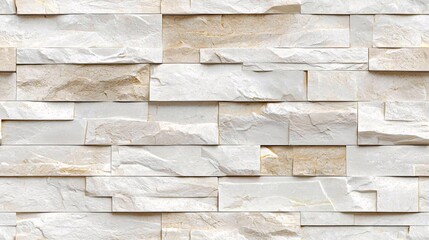 Poster - Seamless White Brick Wall Texture for Background Use