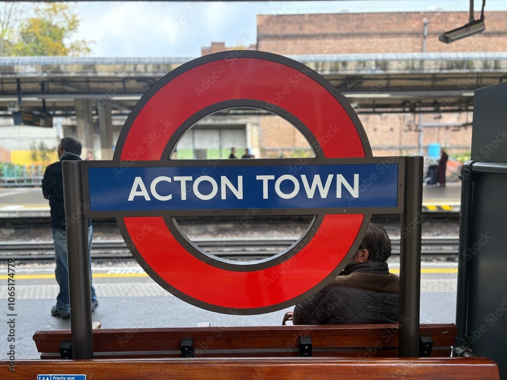 LONDON Acton Town Station London Underground Station On The LONDON Acton Town Station London Underground Station On The