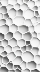 Poster - A modern hexagonal pattern featuring dark shades with glowing red accents, creating a sleek and dynamic visual.