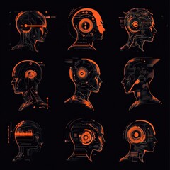 Poster - Futuristic Portraits of Human-Technology Interaction