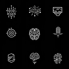 Poster - Abstract Technology and Digital Elements Illustration