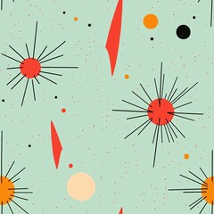 Poster - Vibrant Boomerang Pattern Design for Backgrounds