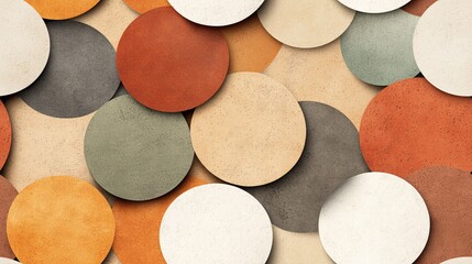 Poster - Colorful Circular Pattern with Overlapping Elements