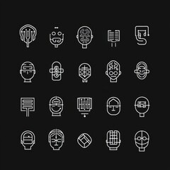 Poster - Abstract Human Icons in Minimalist Style