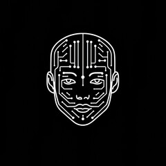 Poster - Digital Human Face with Circuit Patterns