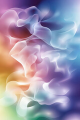 Poster - Colorful abstract design with flowing shapes and gradients in a mystical atmosphere