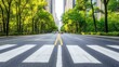 © Pricha.RT - Serene Urban Street Surrounded by Green Trees