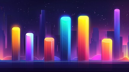 Poster - Colorful Modern Data Visualization Abstract Design
