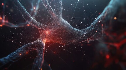 Poster - Abstract Network of Glowing Neurons and Connections