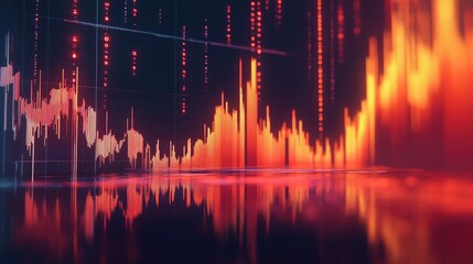 Poster - Vibrant Financial Trading Data Visualization