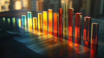 Poster - Colorful Bar Graph Displaying Data Trends