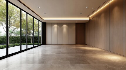 Wall Mural - Modern Laundry Room with Sleek Glass Design