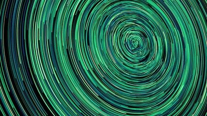 Poster - Abstract glowing trails. Computer generated 3d render