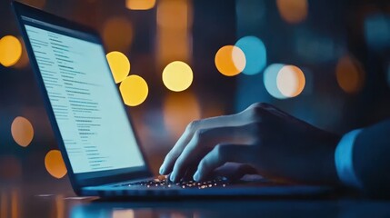 Poster - Financial advisor with laptop, reviewing inflation impacts, [economy], [cost of capital insights]